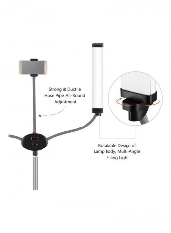 Dual Arm LED Video Lamp Black/White