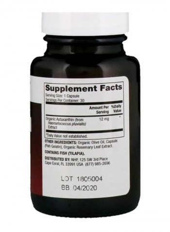 Astaxanthin - 30 Capsules