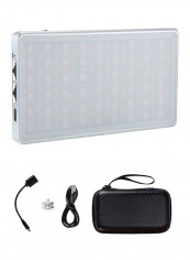 RGB LED Photography Light 5.8x3.1x0.5inch Multicolor
