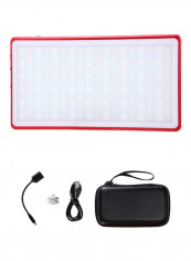 RGB LED Photography Light 5.8x3.1x0.5inch Multicolor