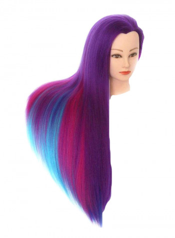 Lace Front Synthetic Long Straight Wig Table Clamp Stand Multicolour 26inch