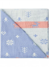Jacquard Soft Swaddling Cartoon Print Insular Blanket Bath Towel