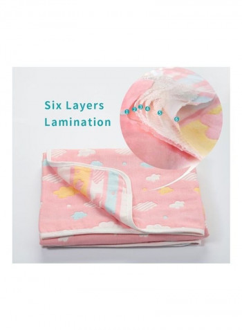Jacquard Soft Swaddling Cartoon Print Insular Blanket Bath Towel
