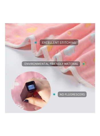 Jacquard Soft Swaddling Cartoon Print Insular Blanket Bath Towel