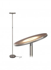Sky LED Torchiere Floor Lamp Brushed Nickel 10x10x63inch