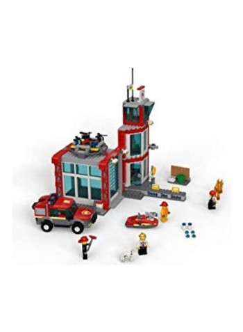 509-Piece City Fire Station Building Toy