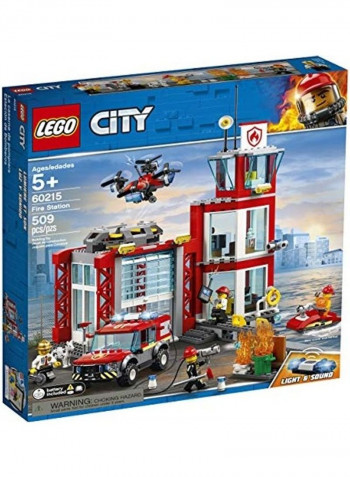 509-Piece City Fire Station Building Toy