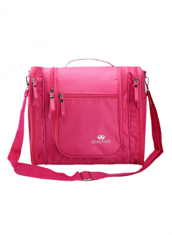Waterproof Makeup Organizer Toiletry Bag Pink