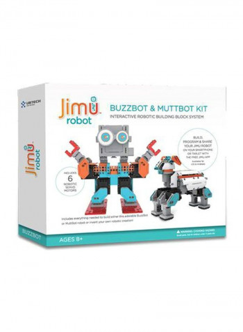 Jimu Robot Buzzbot And Muttbot Kit JR0602 6.35x20.32x20.32cm