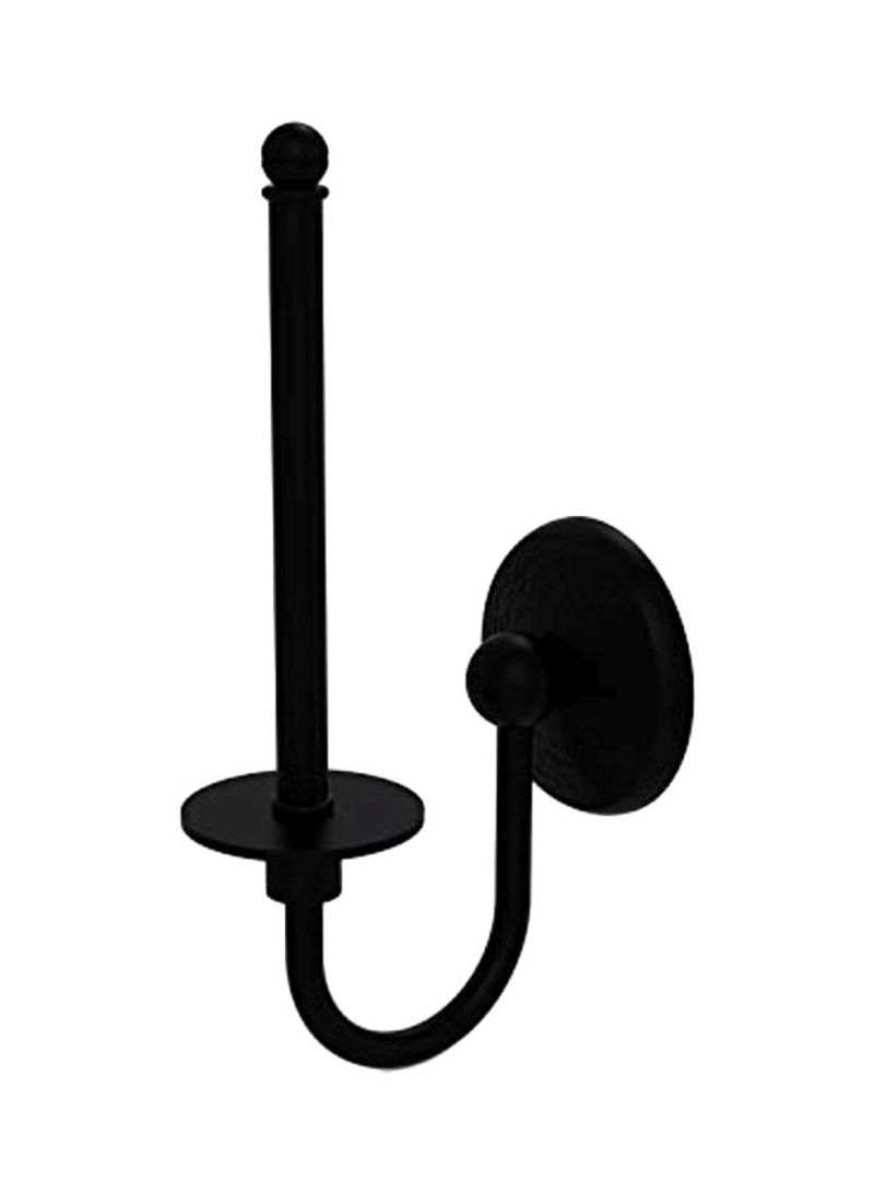 Monte Carlo Collection Upright Toilet Paper Holder Matte Black 5.4x2.8x9inch