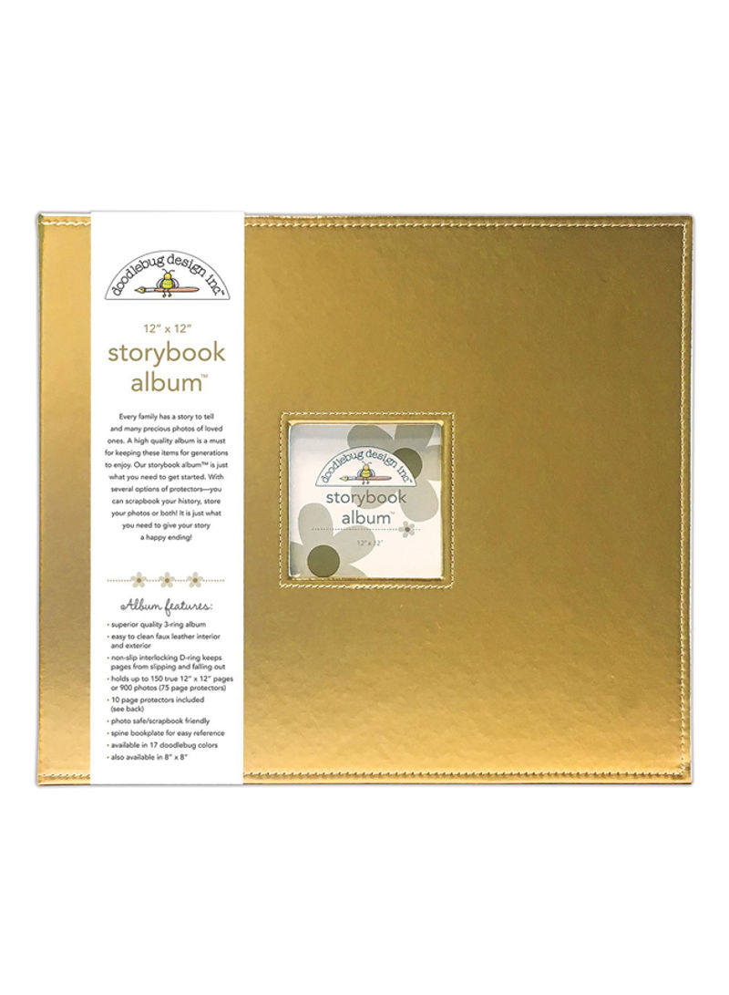 Storybook Album Gold 15x13x3inch