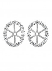 925 Sterling Silver Oval Studs Earring