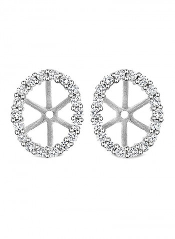 925 Sterling Silver Oval Studs Earring