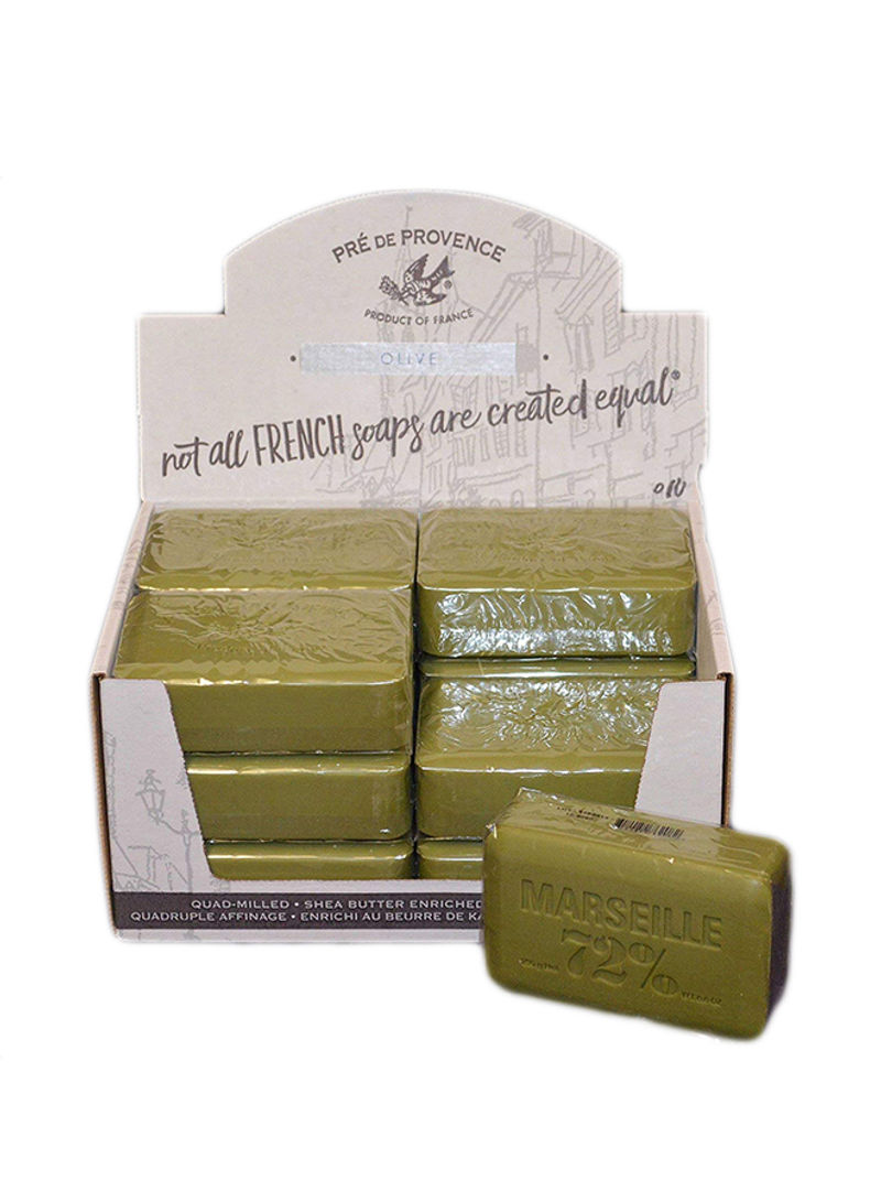 Pack Of 12 Savon De Marseilles Olive Oil Soap 250g