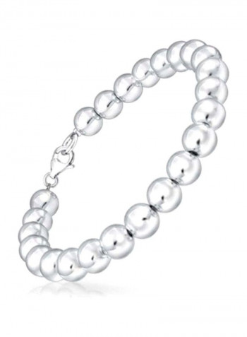 Round Stackable 925 Sterling Silver Bracelet