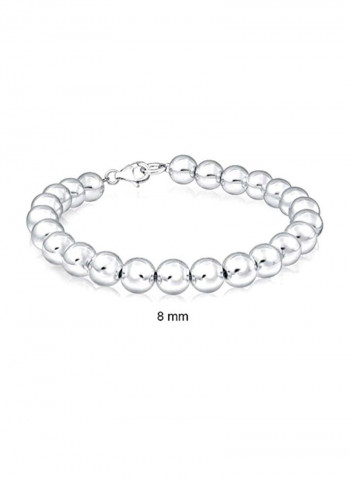 Round Stackable 925 Sterling Silver Bracelet
