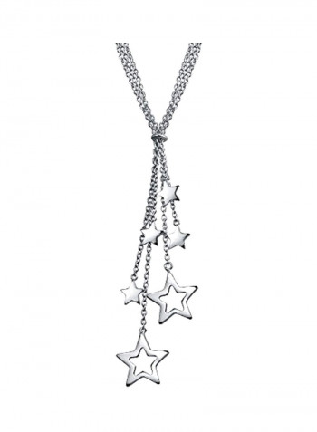 925 Sterling Silver Lucky Stars Y-Necklace