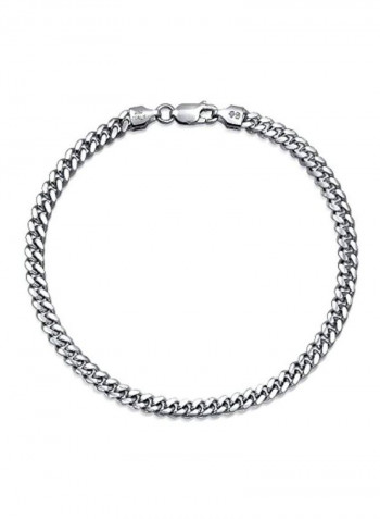 925 Sterling Silver Cuban Curb Bracelet