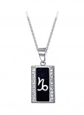 925 Sterling Silver Zodiac Capricorn Pendant Necklace