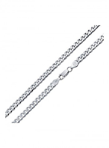 925 Sterling Silver Curb Cuban Link Chain Necklace