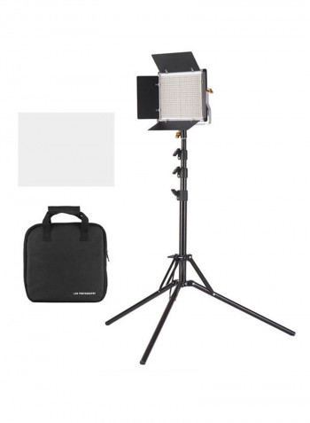 LED Photography Light With Barn Door 200cm Black/White