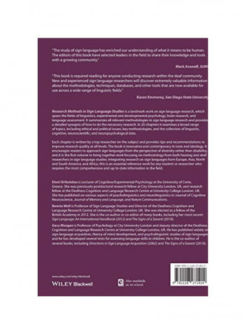 Research Methods In Sign Language Studies Hardcover