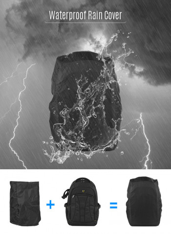 Professional Large Capacity DSLR Camera Backpack Black
