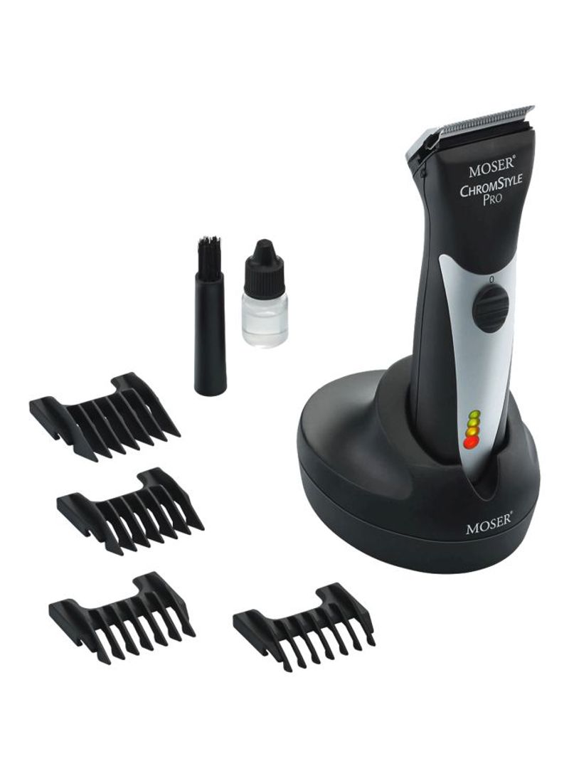 Chromstyle Pro Professional Cordless Hair Clipper Black/Silver