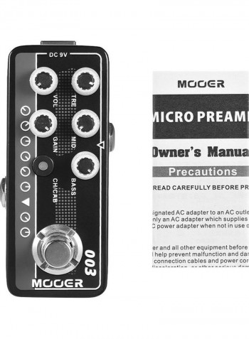 High Gain Digital Preamp Preamplifier Guitar Effect Pedal True Bypass