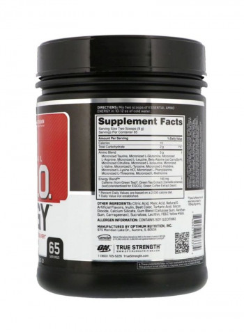 Essential Amino Energy Pre-Workout - Fruit Fusion - 65 Servings