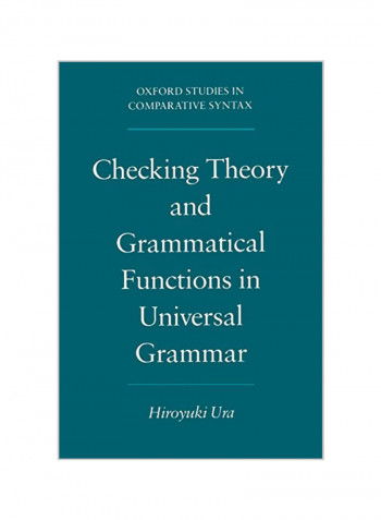 Checking Theory And Grammatical Functions In Universal Grammar Paperback