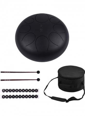 Steel Tongue Drum With Drum Mallets And Carry Bag