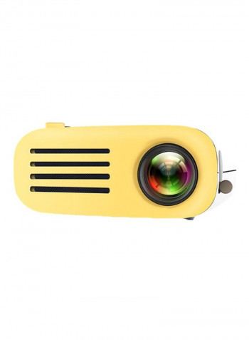 HD LED Mini Projector XD1071507 White/Yellow