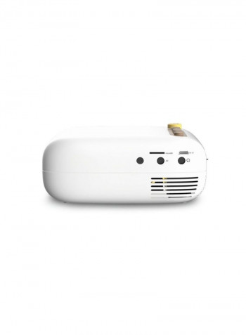 HD LED Mini Projector XD1071507 White/Yellow