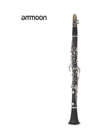 ABS Clarinet BB Plated Nickel With Cleaning Cloth Gloves