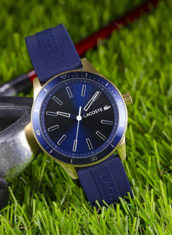 Men's Rubber Strap Analog Quartz Wrist Watch 2011008