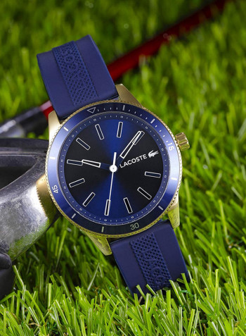 Men's Rubber Strap Analog Quartz Wrist Watch 2011008