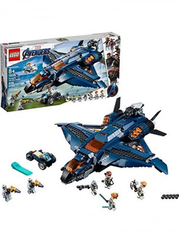 838-Piece Marvel Avengers Ultimate Quinjet Building Toy