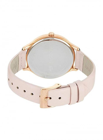 Women's Leather Analog Watch 2001087