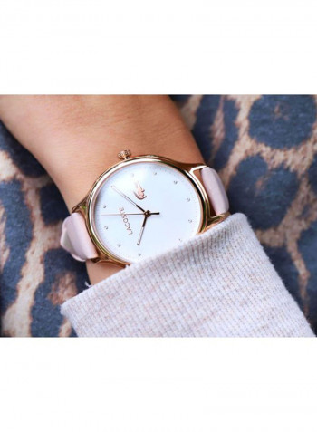 Women's Leather Analog Watch 2001087