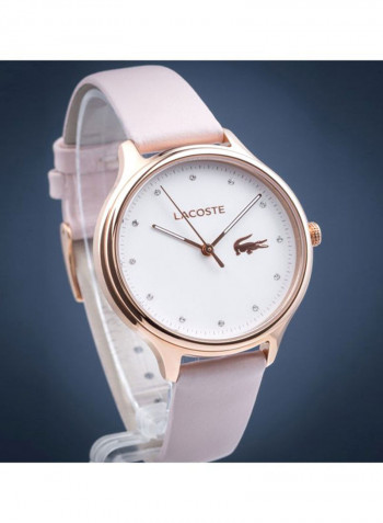Women's Leather Analog Watch 2001087