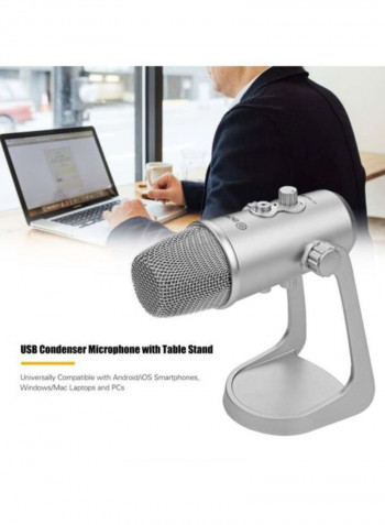 USB Condenser Microphone 1D7769 Silver