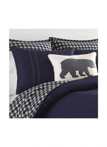 2-Piece Reversible Comforter Set Purple Twin