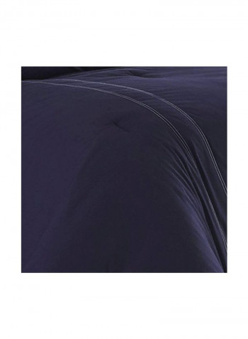2-Piece Reversible Comforter Set Purple Twin