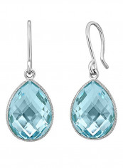 925 Sterling Silver Pear Shape Teardrop Earrings