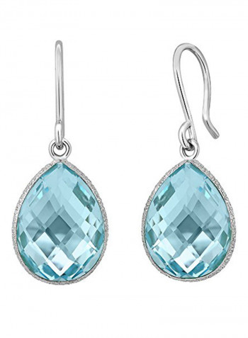 925 Sterling Silver Pear Shape Teardrop Earrings