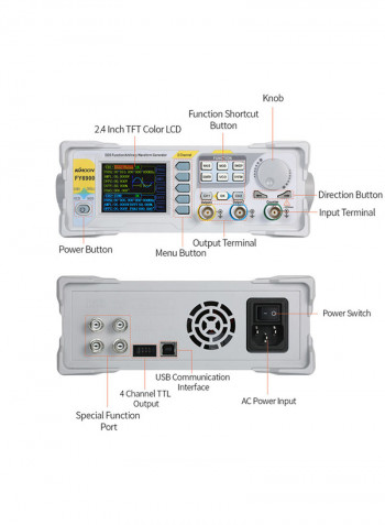 High Precision Waveform Pulse Signal Generator White 1.065kg