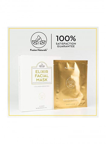 10-Sheet Elixir Collagen Face Mask 27ml
