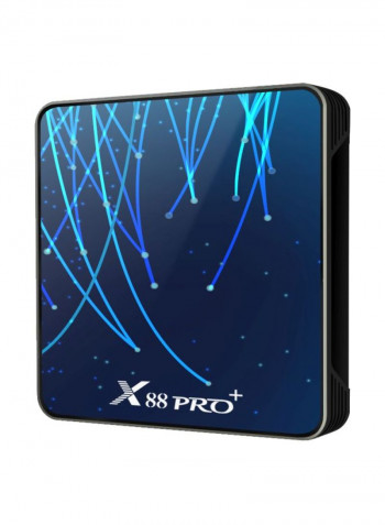 Pro Plus Android Smart TV Box With Remote Control X88 Blue