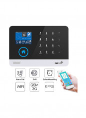 Home Alarm System Dual Network Alarm Controller Black